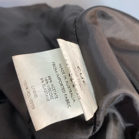 Cue Size 10 Satan Black  Sweetheart Neck Dress - Picture 8 of 8